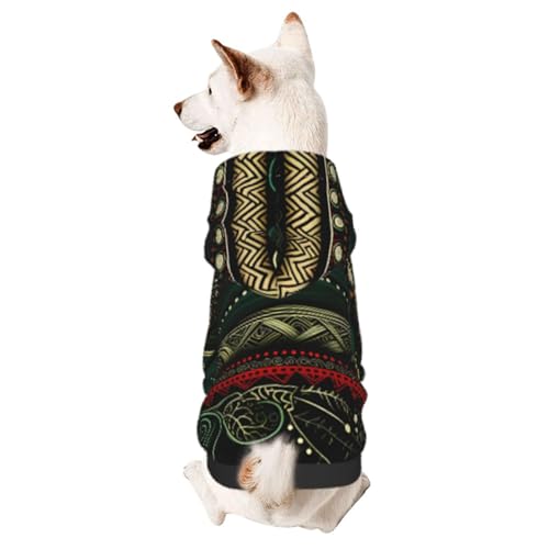 Grüne Schneeflocken, schicker 3D-Hunde-Kapuzenpullover für kleine Haustiere, ein gemütliches Kostüm für stilvolle Welpen, Cosplay, Delight S von CSIVKEJ