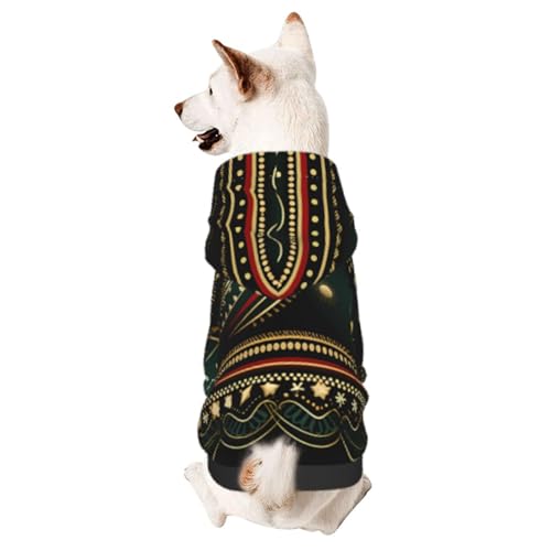 Grüne Schneeflocken, schicker 3D-Hunde-Kapuzenpullover für kleine Haustiere, ein gemütliches Kostüm für stilvolle Welpen, Cosplay, Delight S von CSIVKEJ