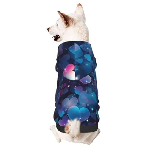 Hearts Chic 3D-Hunde-Kapuzenpullover für kleine Haustiere, ein gemütliches Kostüm für stilvolles Welpen, Cosplay, Delight S Hearts Chic 3D-Hunde-Kapuzenpullover für kleine Haustiere, ein gemütliches Kostüm für stilvolles Welpen, Cosplay, Delight S von CSIVKEJ