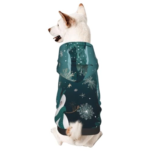 Schneemann Chic 3D-Hunde-Kapuzenpullover für kleine Haustiere, ein gemütliches Kostüm für stilvolle Welpen, Cosplay, Delight M von CSIVKEJ