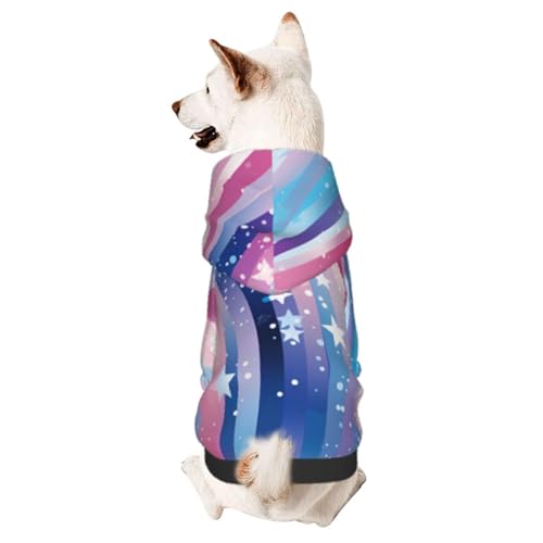 Stars Chic 3D-Hunde-Kapuzenpullover für kleine Haustiere, ein gemütliches Kostüm für stilvolle Welpen, Cosplay, Delight XL von CSIVKEJ