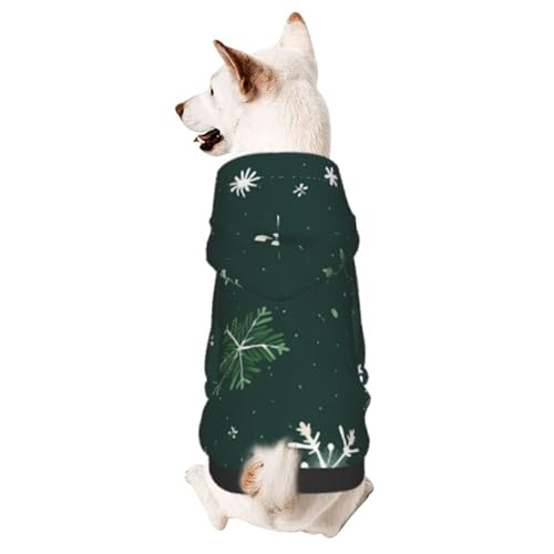 Weihnachtliche Schneeflocke, schicker 3D-Hunde-Kapuzenpullover für kleine Haustiere, ein gemütliches Kostüm für stilvolle Welpen, Cosplay, Delight S von CSIVKEJ