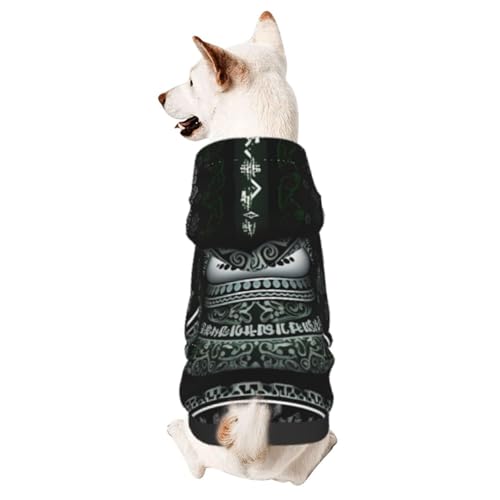 Weihnachtlicher Schneemann Chic 3D-Hunde-Kapuzenpullover für kleine Haustiere, ein gemütliches Kostüm für stilvolle Welpen, Cosplay, Delight M von CSIVKEJ
