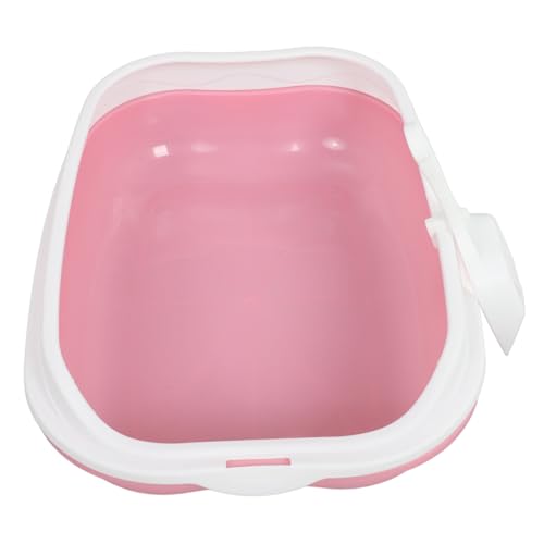 1 Set Katzentoilette Box Offene Katzentoilette Kätzchen Toilette Einfache Reinigung Rosa von CSXMONEY