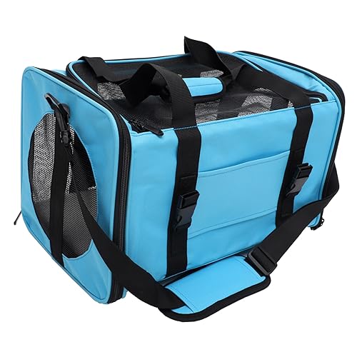 1 x tragbare Haustier-Reisetasche mit Schultergurt, faltbare Haustier-Netztasche mit weichen Seiten von CSXMONEY