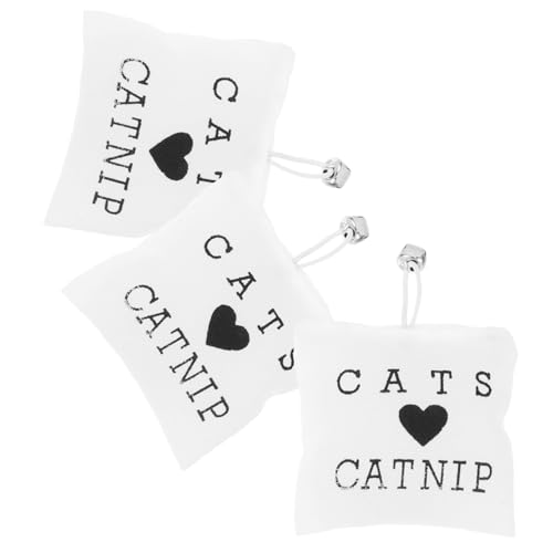 CSXMONEY Katzenspielzeug, Katzenminzesack für Katzen, 7 x 6 cm, Sitzsack, für interaktives Spielen und Entspannen, 3 Stück von CSXMONEY