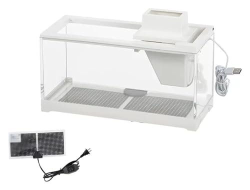 CSYQPDMBDL Kugelaquarium, Goldfischglas, Transparentes rechteckiges Aquarium for den Heimgebrauch mit Pumpe und eingebautem Licht von CSYQPDMBDL