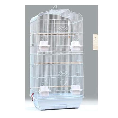 Vogelkäfig, Vogelkäfig, Hühnerstall mit großem Platz zum Schichten, Eisenpapageienkäfig, großer Metallvogelkäfig mit externem Aufhängetor, Tierbedarf von CSYQPDMBDL
