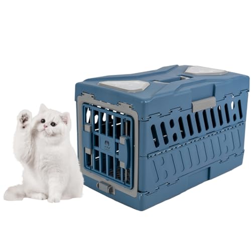 CStern Faltbare Transportbox für Hunde Kätzchen,Tragbar Hundebox Katzenbox,Transportbox für kleine Haustiere innerhalb von 7,5 kg,56 * 33 * 37 cm von CStern