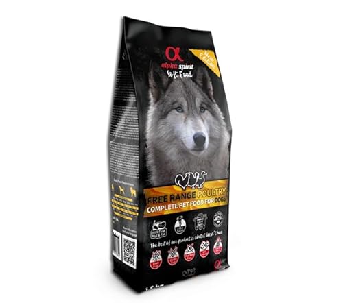 Alpha Spirit Geflügel Halbnassfutter für Hunde (1,5 kg) von CT-TRONICS