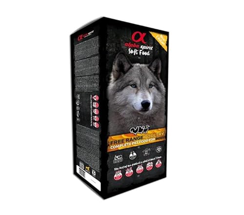 Alpha Spirit Geflügel Halbnassfutter für Hunde (9 kg) von CT-TRONICS