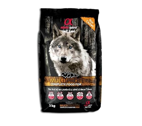 Alpha Spirit Multiprotein Halbnassfutter für Hunde (3 kg) von CT-TRONICS