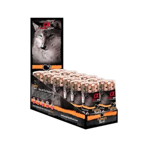 CT-TRONICS Alpha Spirit Ristra Stick Snack für Hunde Box mit 12 x 16 Stück 192 Riegel insgesamt (Pavo) von CT-TRONICS