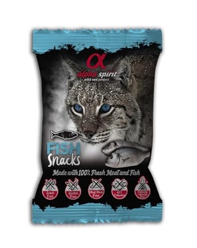 Alpha Spirit Snack für Katzen, 12 x 50 g (Fisch) von CT-TRONICS