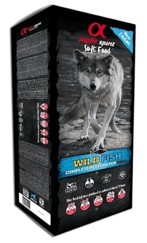 Alpha Spirit Wild Fish Halbfeuchtfutter für Hunde, 9 kg von CT-TRONICS