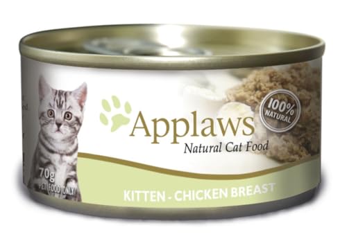 Applaws Nassfutter für Katzen, 24 Dosen x 70 g, verschiedene Geschmacksrichtungen, Senior Kätzchen, alle Altersgruppen (Hühnchen Kätzchen) von CT-TRONICS