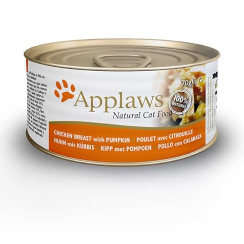 Applaws Nassfutter für Katzen, 24 Dosen x 70 g, verschiedene Geschmacksrichtungen, ältere Kätzchen für alle Altersgruppen (Huhn mit Kürbis) von CT-TRONICS