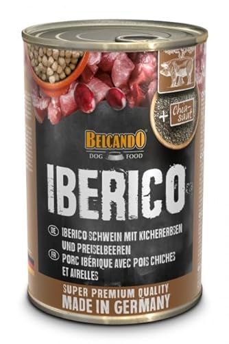 Belcando Super Premium Nassfutter für Hunde, 6 Dosen x 400 g (Iberische Schweinefleisch, Kichererbsen und Blaubeeren) von CT-TRONICS