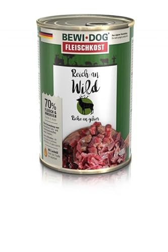 Bewi Dog Nassfutter für Hunde, 6 x 400 g, Hirsch Bewi Dog Nassfutter für Hunde, 6 x 400 g, Hirsch von CT-TRONICS