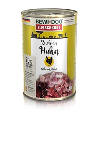 Bewi Dog Nassfutter für Hunde, 6 x 400 g (Huhn) von CT-TRONICS