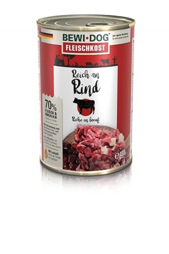 Bewi Dog Nassfutter für Hunde, 6 x 400 g (Kalb) von CT-TRONICS