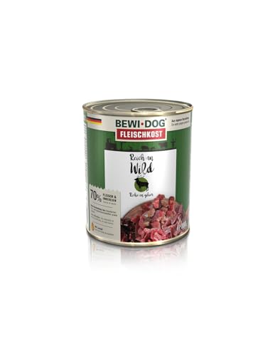 Bewi Dog Nassfutter für Hunde, 6 x 800 g, Hirsch von CT-TRONICS