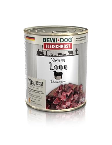 Bewi Dog Nassfutter für Hunde, 6 x 800 g (Lamm) von CT-TRONICS
