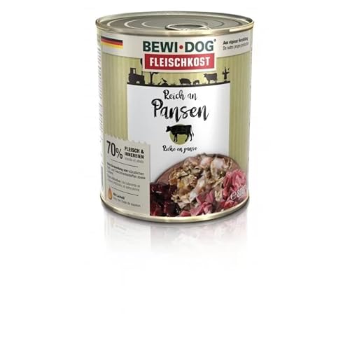 Bewi Dog Nassfutter für Hunde, 6 x 800 g (Rumen) von CT-TRONICS