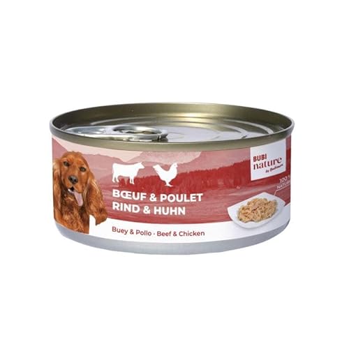 Bubi Nature Nassfutter für Hunde, 12 x 70 g (Buey und Huhn, 150 g) von CT-TRONICS