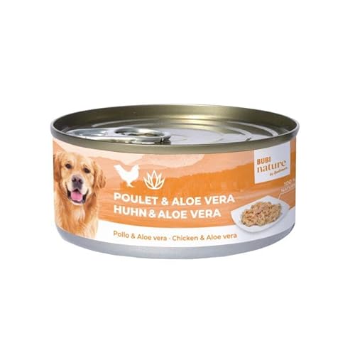 Bubi Nature Nassfutter für Hunde, 12 x 150 g (Huhn und Aloe Vera, 150 g) von CT-TRONICS