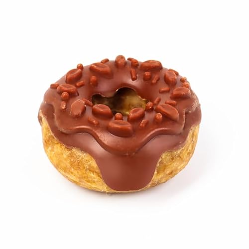 Bubimex Snack Donut aus glasiertem Huhn, Ø 7 cm, 10 Stück (5 Erdbeere + 5 Kokosnuss) von CT-TRONICS
