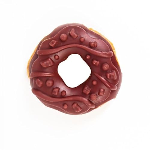 Bubimex Snack Donut aus glasiertem Huhn, Ø 7 cm, 10 Stück (5 Heidelbeere + 5 Erdbeere) von CT-TRONICS