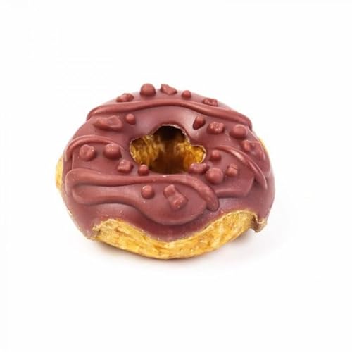Bubimex Snack Donut aus glasiertem Huhn, Ø 7 cm, 10 Stück (5 Heidelbeere + 5 Kokosnuss) von CT-TRONICS