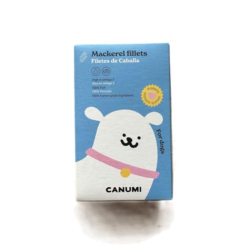 Canumi Dosen, für Hunde, 5 x 100 g, natürliche Konservierung, 100 % (natürliche Caballa Filets) von CT-TRONICS