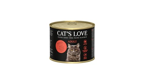 Cat'S Love | Nassfutter für Katzen | 6 x 200 g | (Rindfleisch) von CT-TRONICS