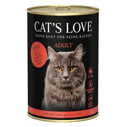 Cat'S Love | Nassfutter für Katzen | 6 x 400 g | (Rindfleisch) von CT-TRONICS