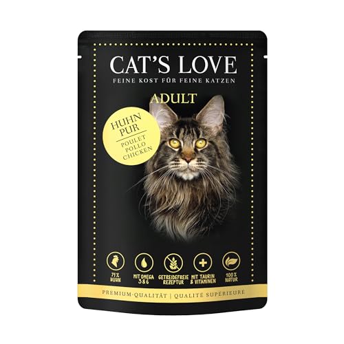 Cat'S Love Nassfutter für Katzen | verschiedene Beutel | 12 x 85 g | Huhn von CT-TRONICS