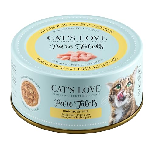 Cat'S Love Puro Filets | Premium Nassfutter für Katzen | 100 % natürlich | 6 x 100 g | (reines Huhn) von CT-TRONICS