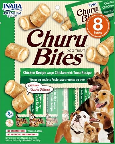 Churo Bites Hundesnack, 8 x 8 x 12 cm, für Hunde (Huhn und Thunfisch) von CT-TRONICS