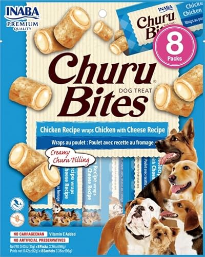 Churo Bites Hundesnack, 8 x 8 x 12 cm (Huhn und Käse) von CT-TRONICS
