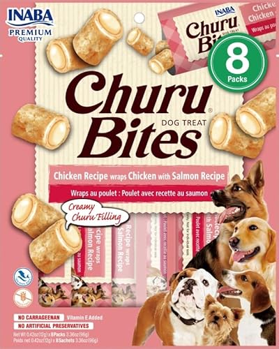 Churo Bites Hundesnack, 8 x 8 x 12 cm (Huhn und Lachs) von CT-TRONICS