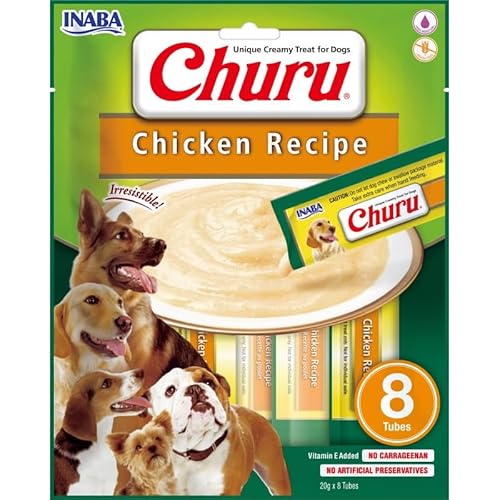 Churu Hunde gesunde Snacks für Hunde (Huhn, 8 x 8 x 20 GR) von CT-TRONICS
