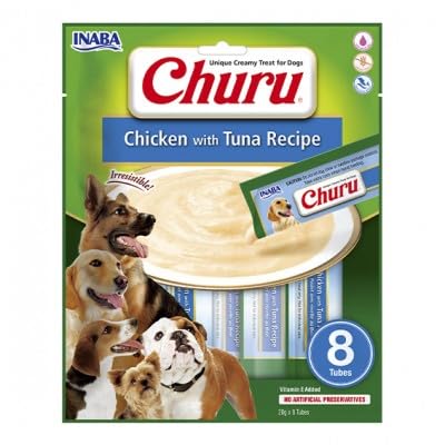Churu Hunde gesunde Snacks für Hunde (Huhn und Thunfisch, 8 x 8 x 20 GR) von CT-TRONICS
