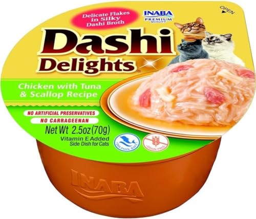 Churu Katze Dashi Delights Nassfutter für Katzen (Huhn mit Thunfisch und Jakobsmuscheln) von CT-TRONICS