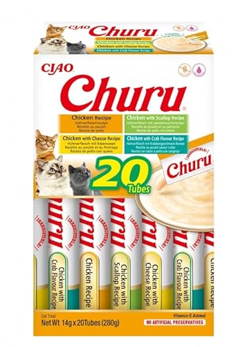 Churu Katzenkiste, 24 x 14 g, Snack für Katzen (Varität Huhn) von CT-TRONICS