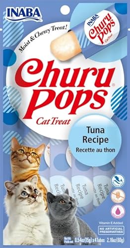 Churu Pops Katzen Snacks für Katzen, 12 x 4 x 15 g (Thunfisch) von CT-TRONICS