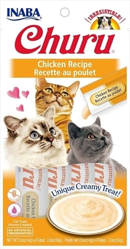 Churu Snack für Katzen, 12 x 4 x 14 g, Nassfutter für Katzen (Huhn) von CT-TRONICS
