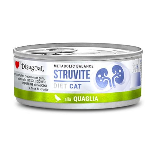 Disugual Diät | Nassfutter für Katzen | 6 Stück x 85 g | verschiedene Geschmacksrichtungen | (6 x 85 g, Wachtel Struvite) von CT-TRONICS