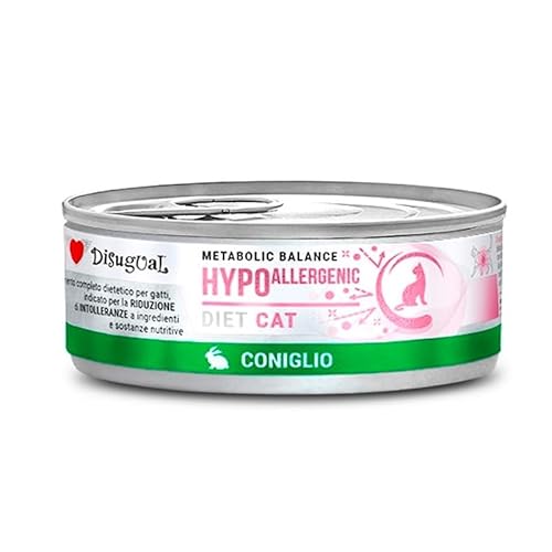 Disugual Katzen-Diät | für besondere Ernährungsbedürfnisse | 12 x 85 g | (12 x 85 g, Kaninchen, hypoallergen) von CT-TRONICS