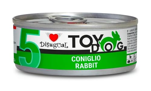 Disugual Toy Dog Gesundes Nassfutter für kleine Rassen, 12 x 85 g (Kaninchen) von CT-TRONICS